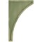 Ekena Millwork 3"W x 8 1/2"D x 14"H Jumbo Lawson Wood Vintage Decor Corbel, Restoration Green CORWD03X08X14LWGR - alternate 2